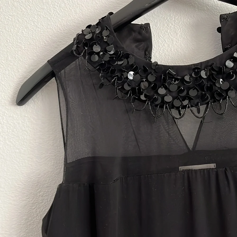 NWOT Milly beaded black dress - Picture 5 of 14